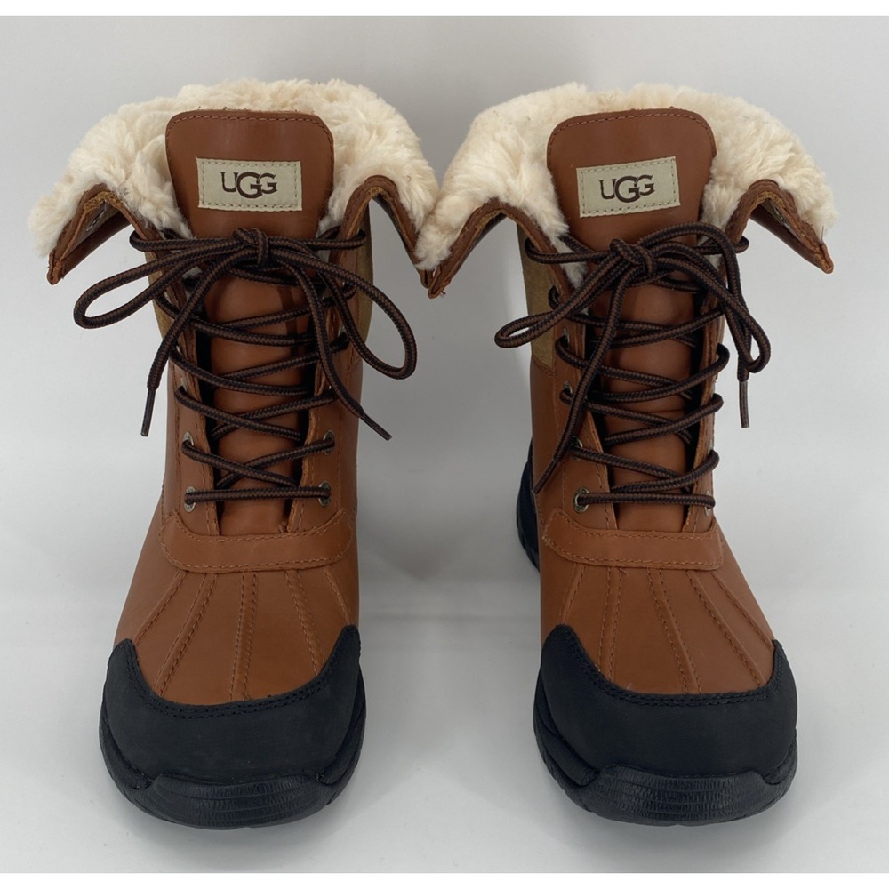 UGG Plush Waterproof Butte Boot Leather Winter Outdoor Men's 7.5 Women's 9.5